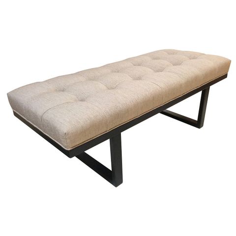 Mid-Century Modern Bench, Button Tufted With Solid Walnut Frame At 1Stdibs regarding Understanding the Craftsmanship of Mid-Century Walnut Benches